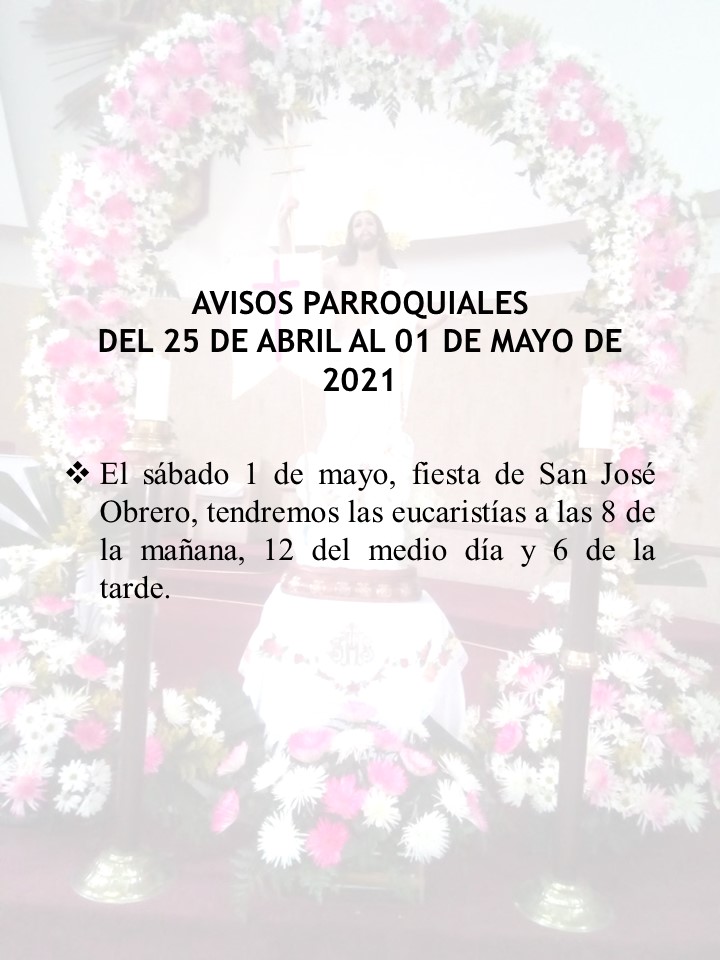 Avisos parroquiales